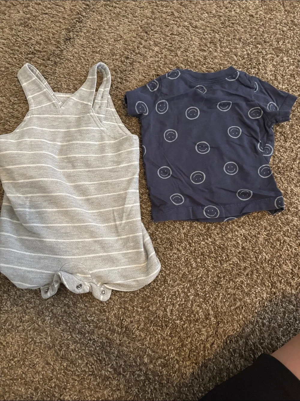 Carter's Navy Blue Baby Short-Sleeve Bodysuit - set of 3